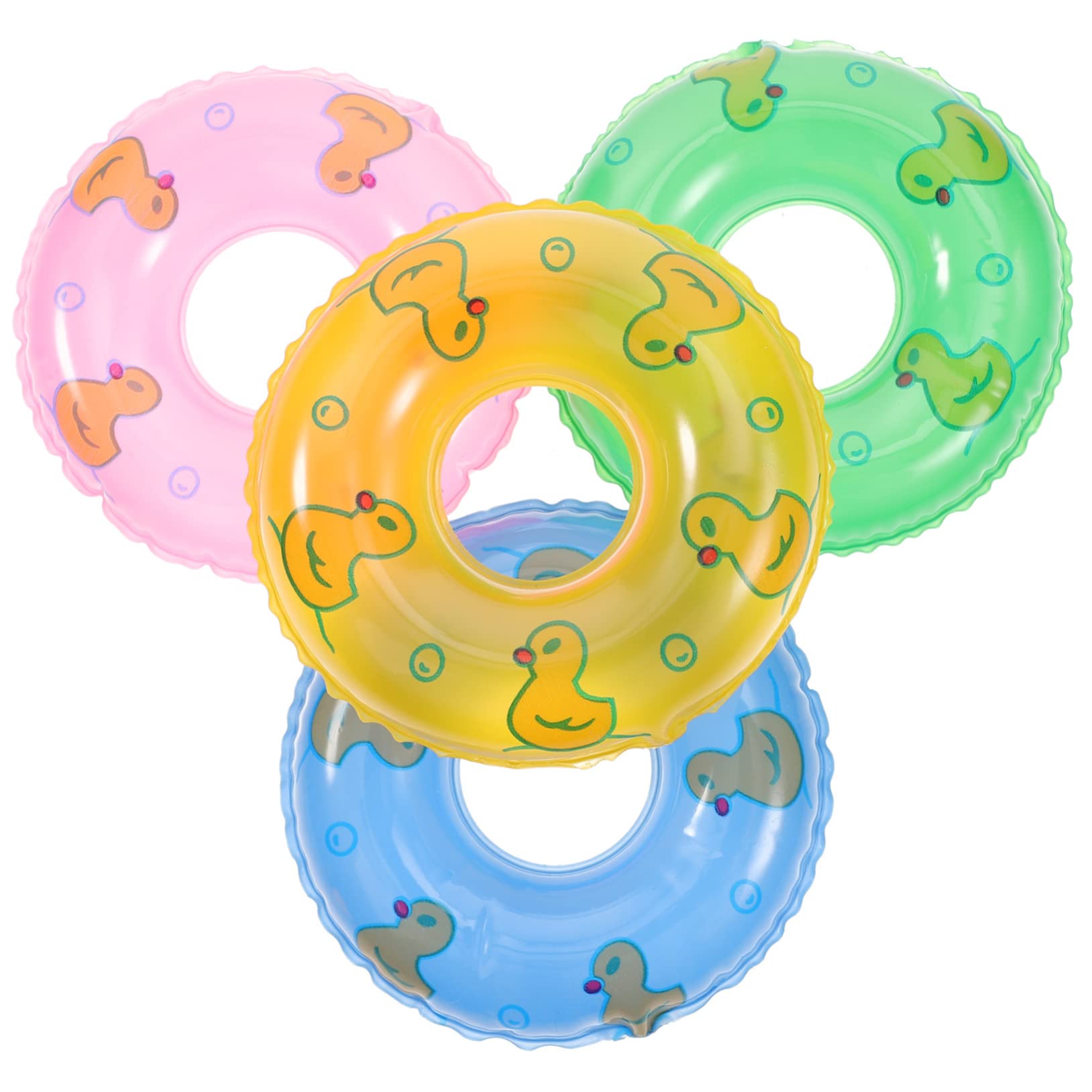 YARNOW Inflatable Swimming Ring Pool Toys Boys and Girls Mini Swim Ring Decor Mini House Props