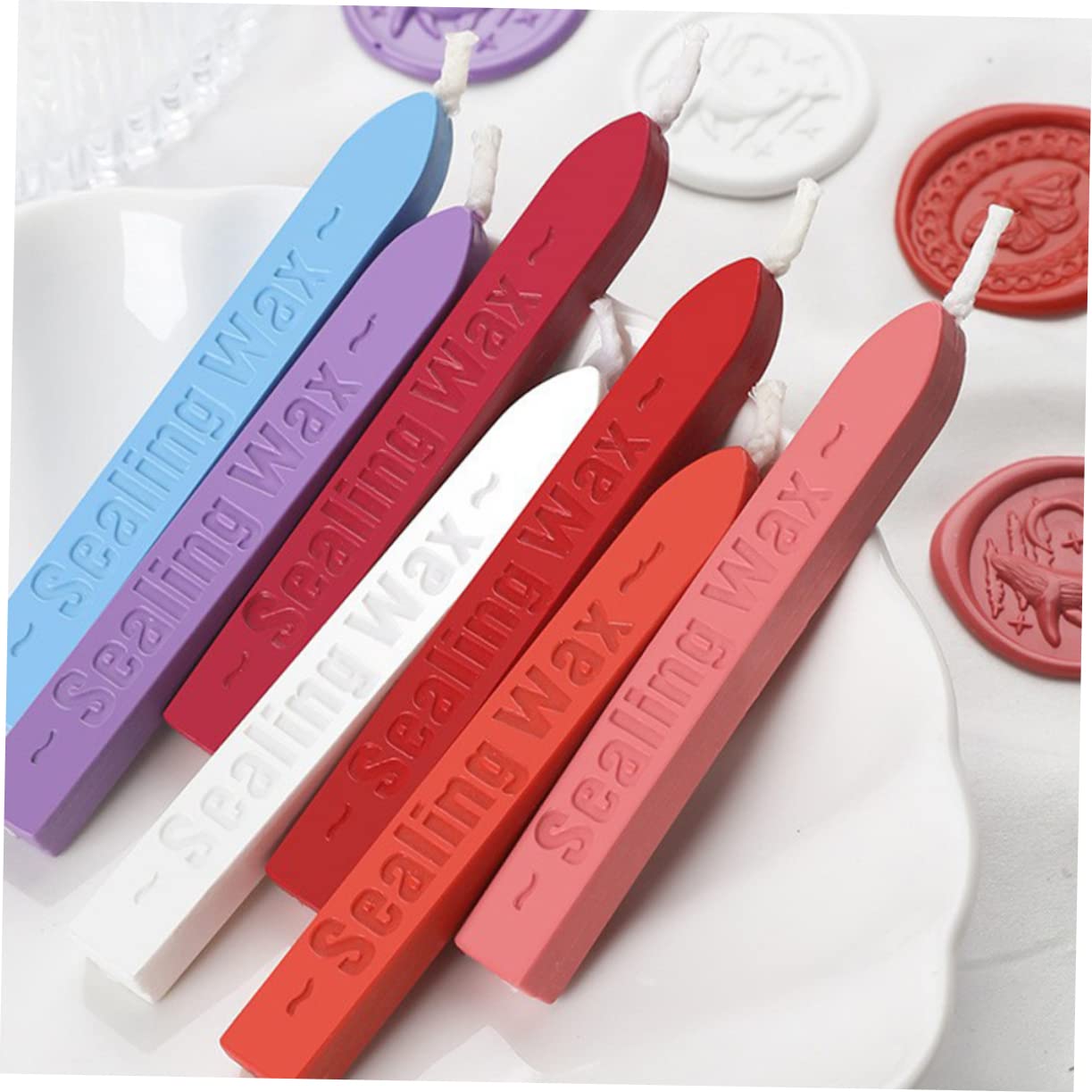 SEWACC 32piezas Cera De Sellado Con Mechas Para Sello De Cera Para Cartas Invitaciones y Decoración De Envelopes Ocasiones Especiales