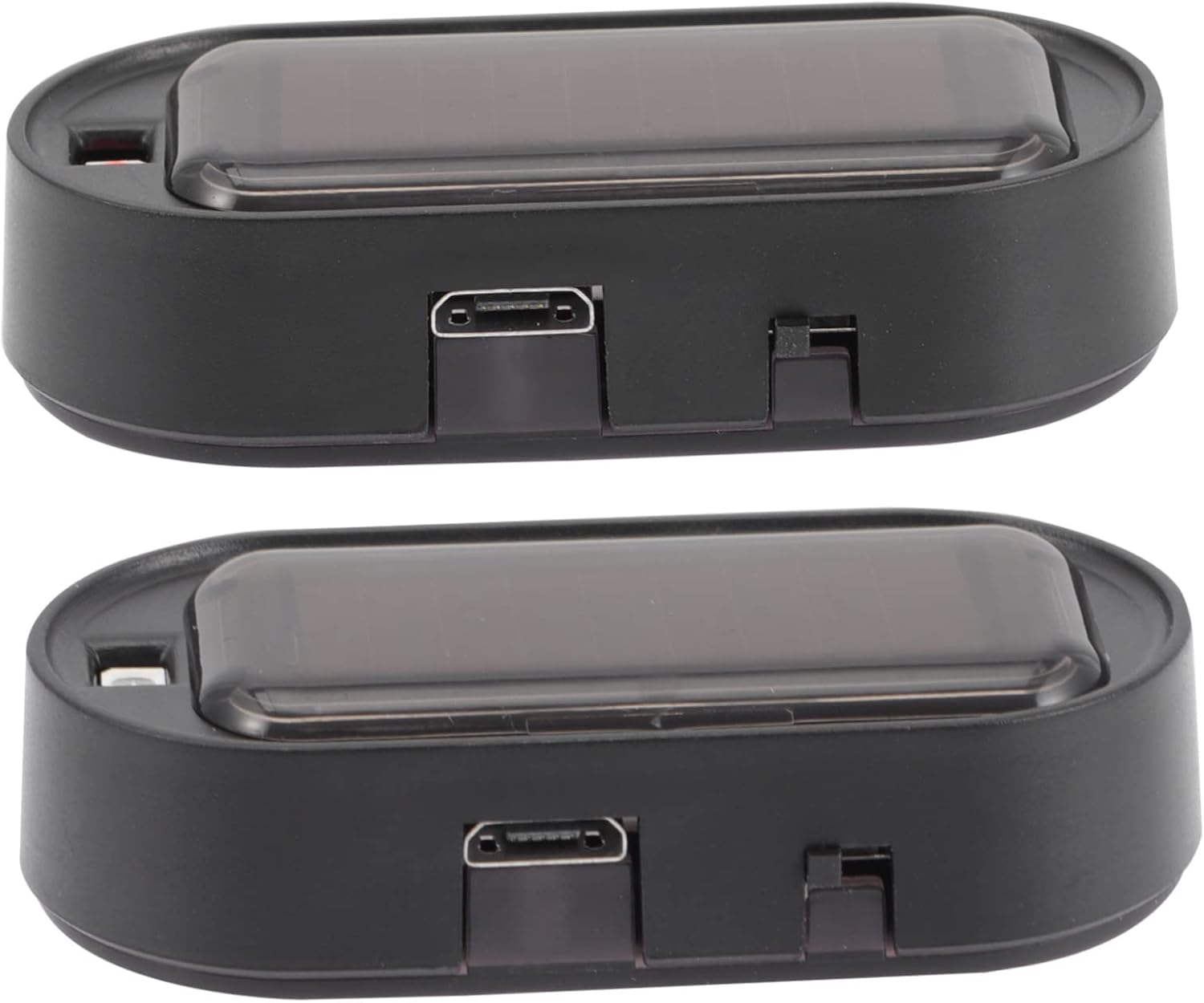 Car Security Light 2Pcs Black Plastic Solar Powered Anti Theft Lamp