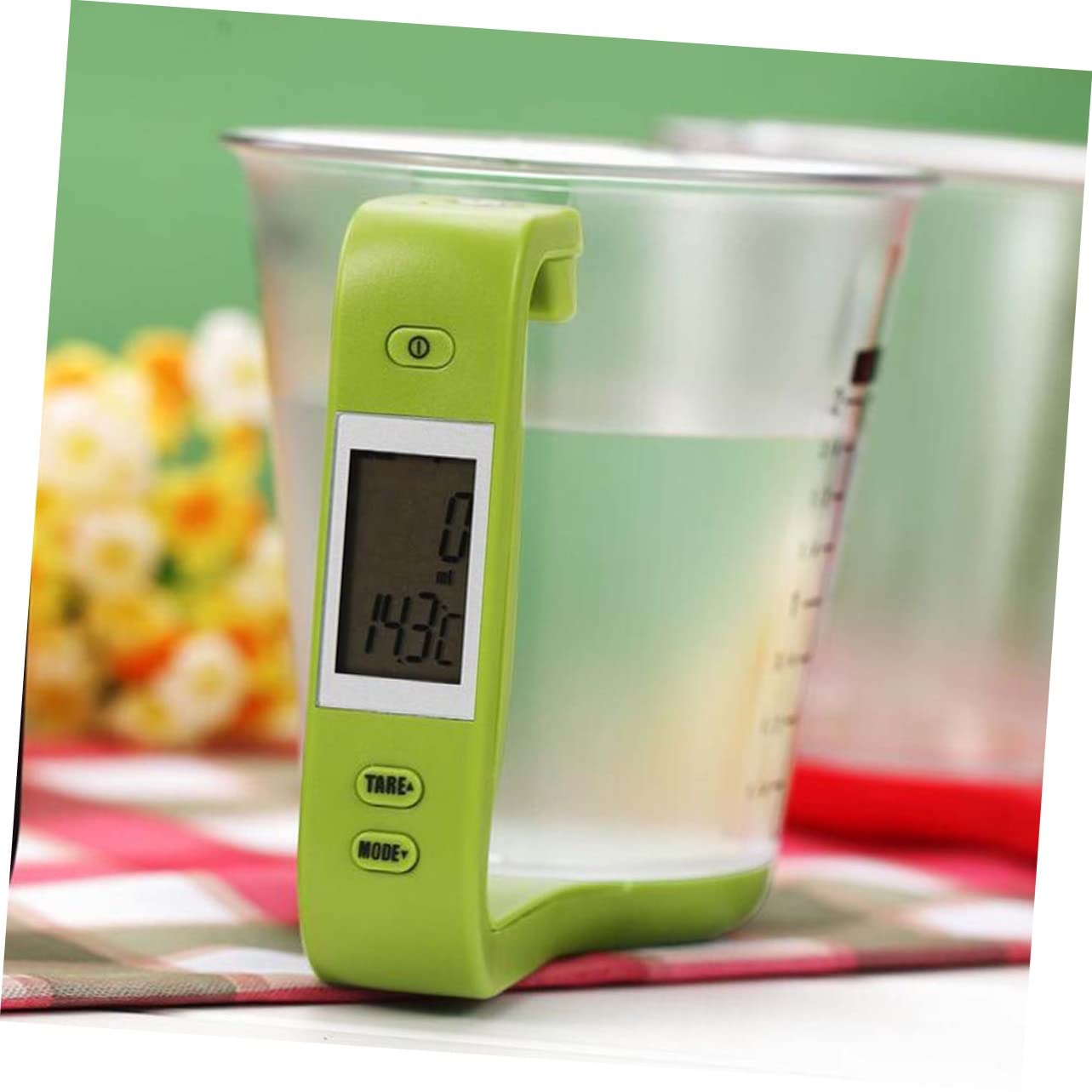 Tasse à Mesurer Numérique Multifonction 1000 g Précision 1 g Pc Et Abs Écran Lcd Vert Clair Cuisine Et Préparation Alimentaire