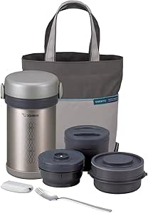Zojirushi SL-NCE09 Stainless Ms. Bento Steel Vacuum Lunch Jar, 28.5-Ounce