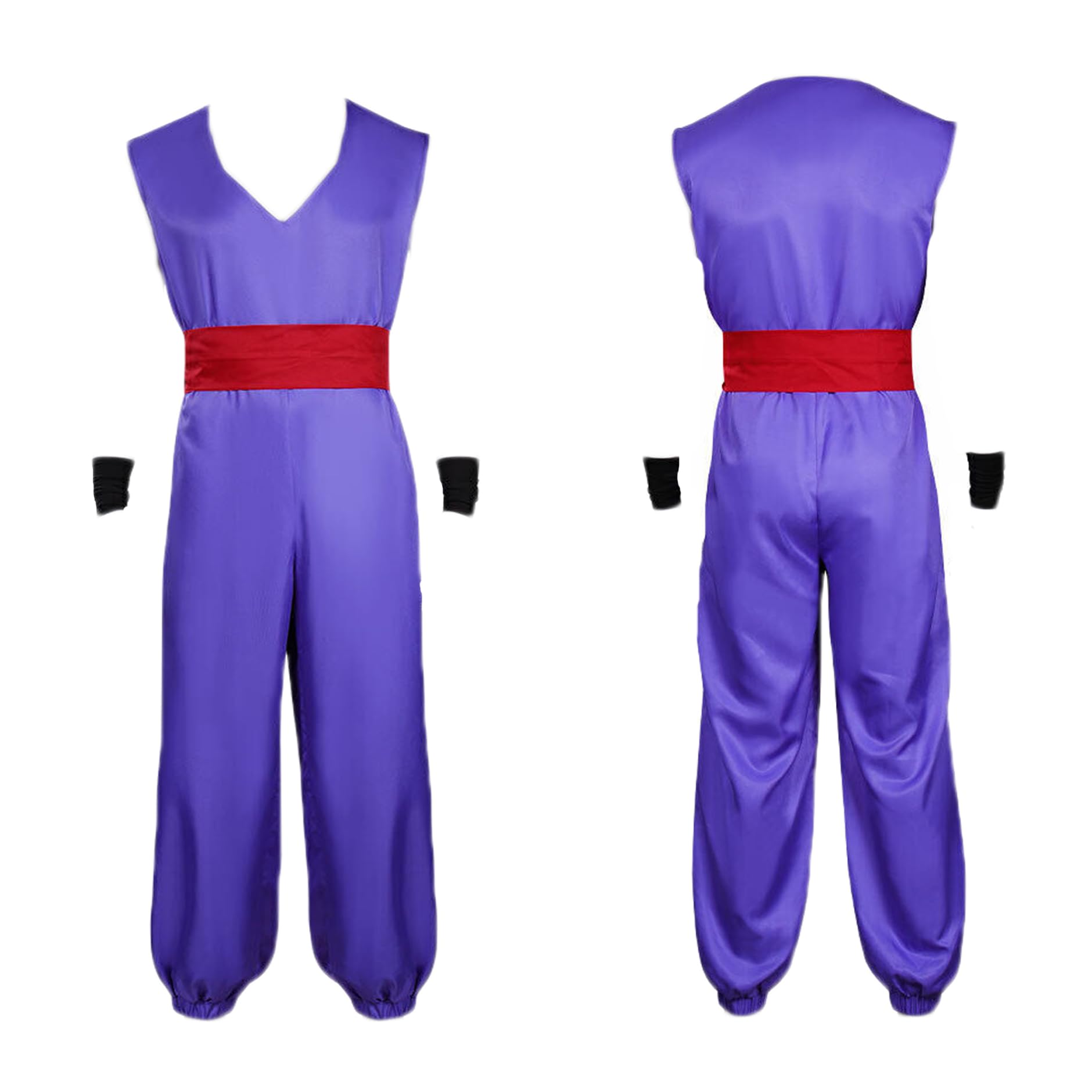 size large Anime Mens Blue Outfit for Son Gohan Cosplay Halloween Outfits Halloween