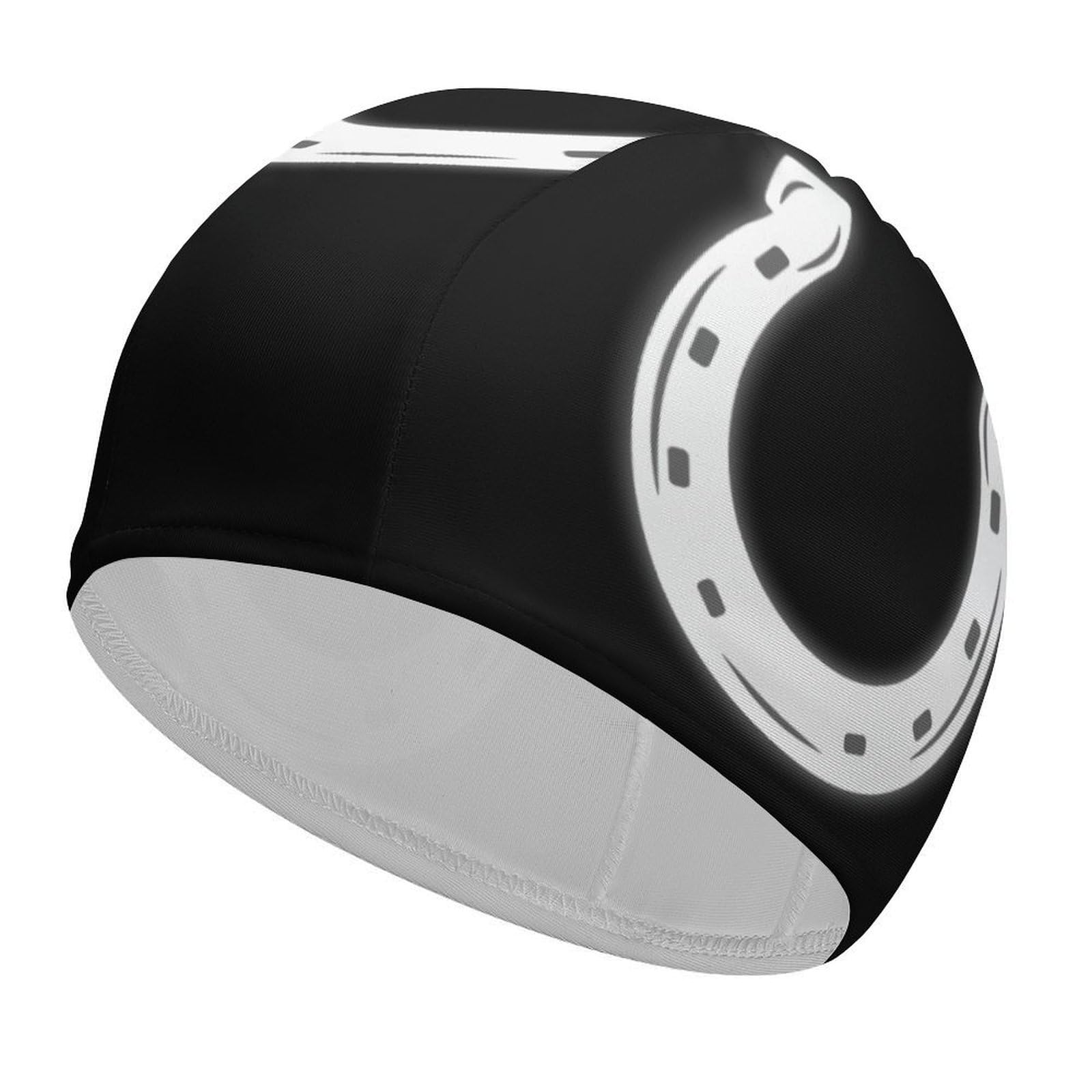 A Horseshoe Swim Cap for Women Men Waterproof Adults Swimming Caps Bathing Cap for Long Short Hair