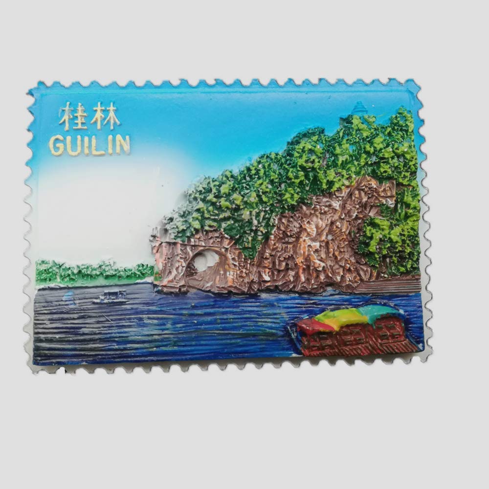 Muyu Magnet 22 3D Guilin China Fridge Magnet Souvenir Gift, Home & Kitchen Decoration Magnetic Sticker, Guilin China Refrigerator Magnet