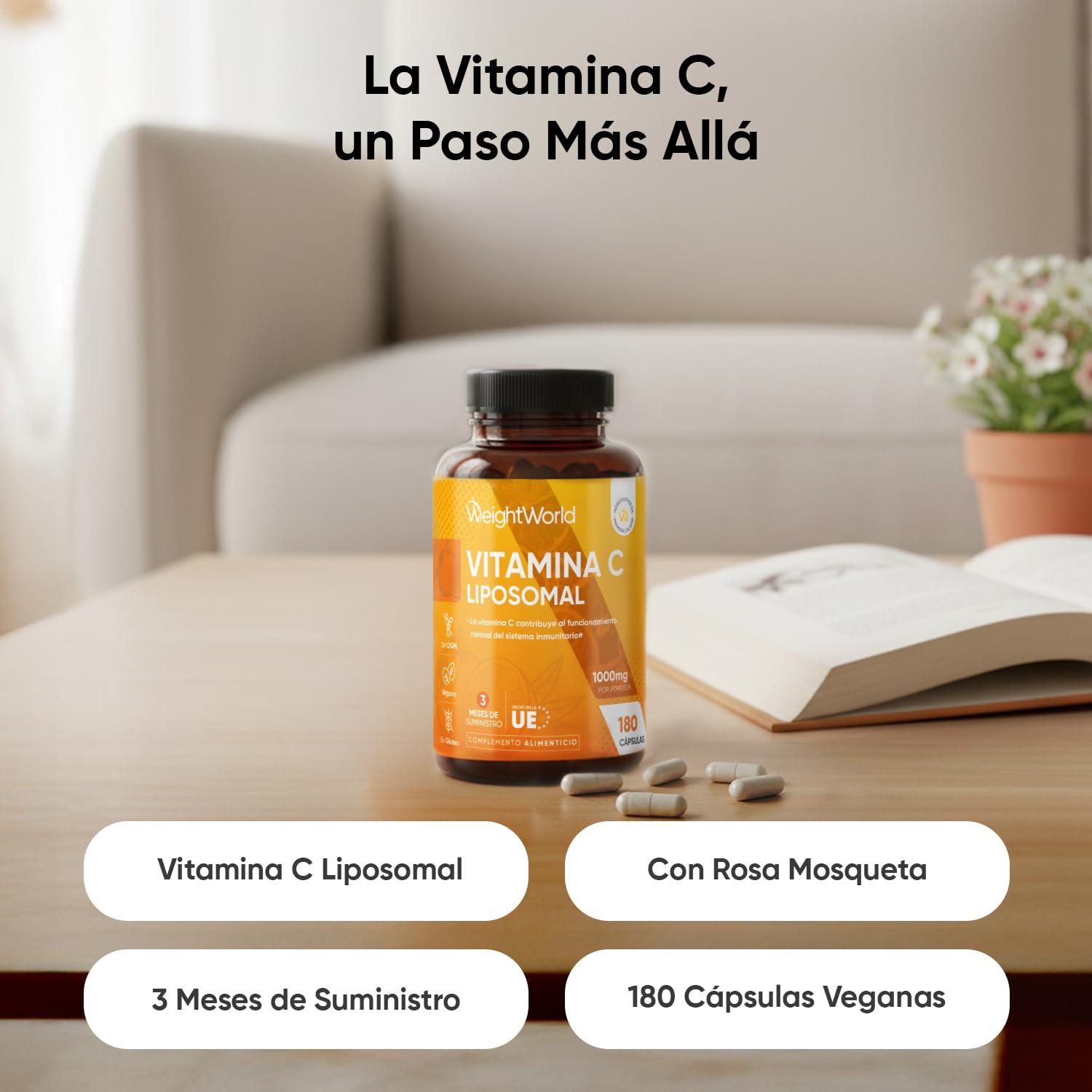 Pack Omega 3 2000mg + Vitamina C Liposomal 1000mg - Con Rosa Mosqueta