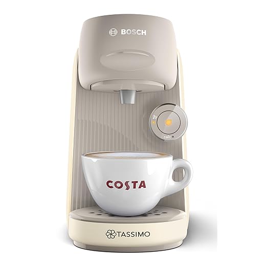 Tassimo by Bosch Finesse Friendly Pod Coffee Machine in Cream TAS167PGB with INTELLIBREW and IntensityBoost, Compatible with 50 Different Beverages