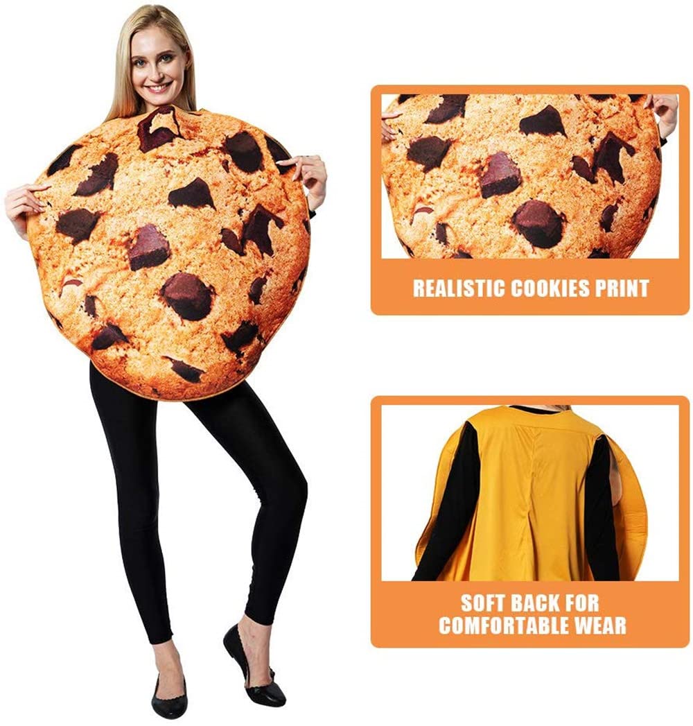 EraSpooky Latte E Biscotti Costume Cosplay Per Adulti Divertente Vestito Da Festa Abiti Di Halloween