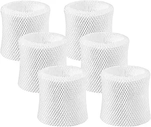 Humidifier Replacement Filter Compatible with Canopy Bedside and Nursery Humidifier,Made with Wood Pulp, Paper Filter, 6-Pack