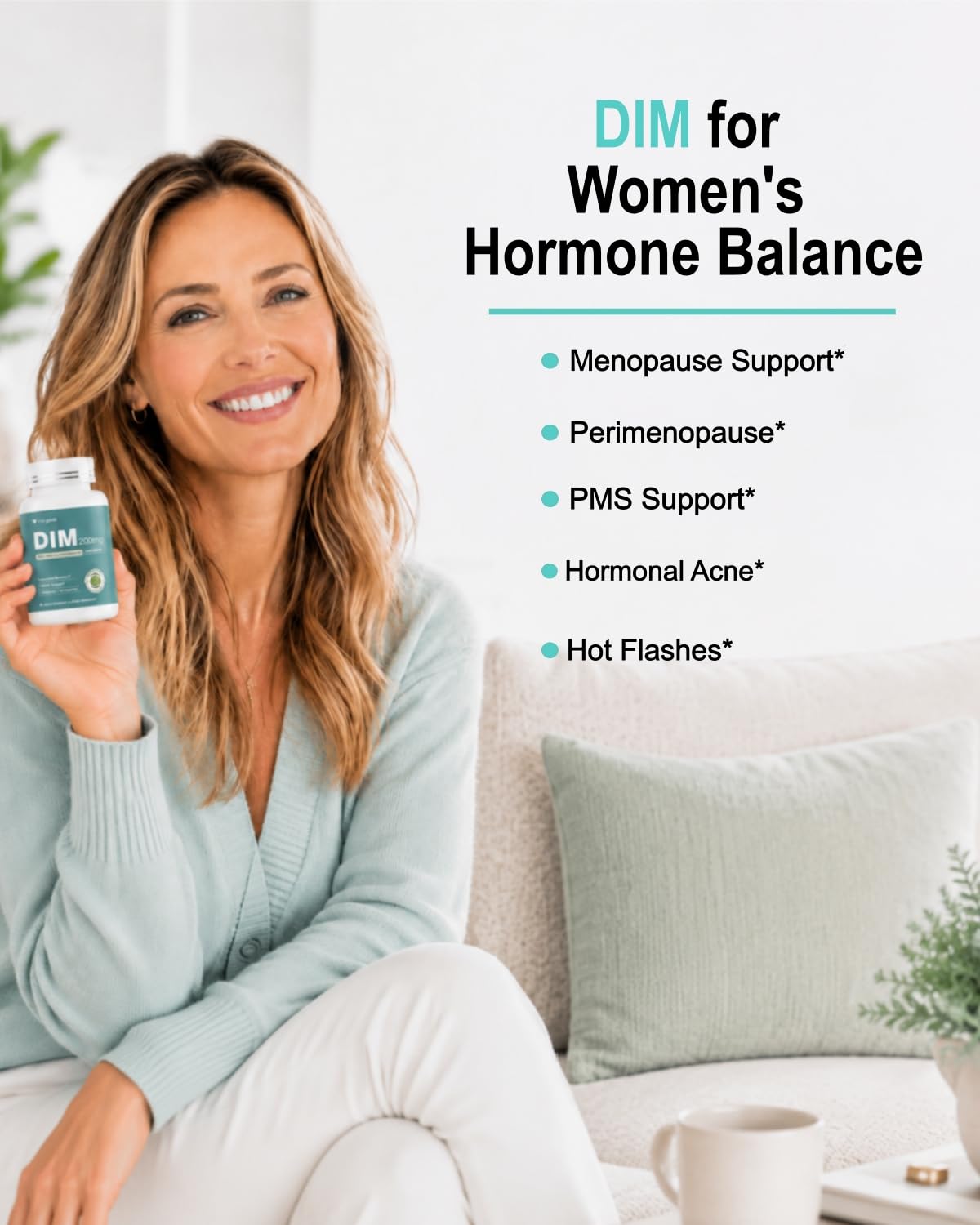 DIM Supplement 200 mg, 7-in-1 Complex with BioPerine®, Vegan 60 Capsules — Amazon image 4