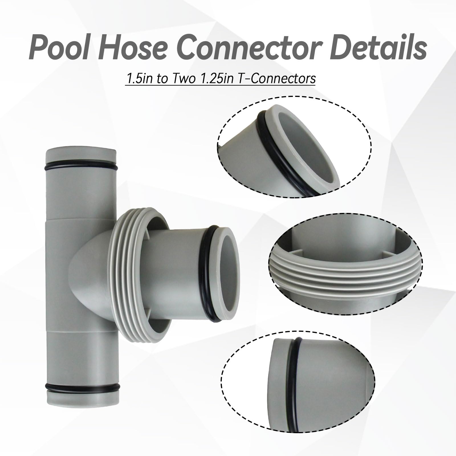 Poolschlauch Adapter Set 4-tlg - Für Intex & Coleman Filterpumpen