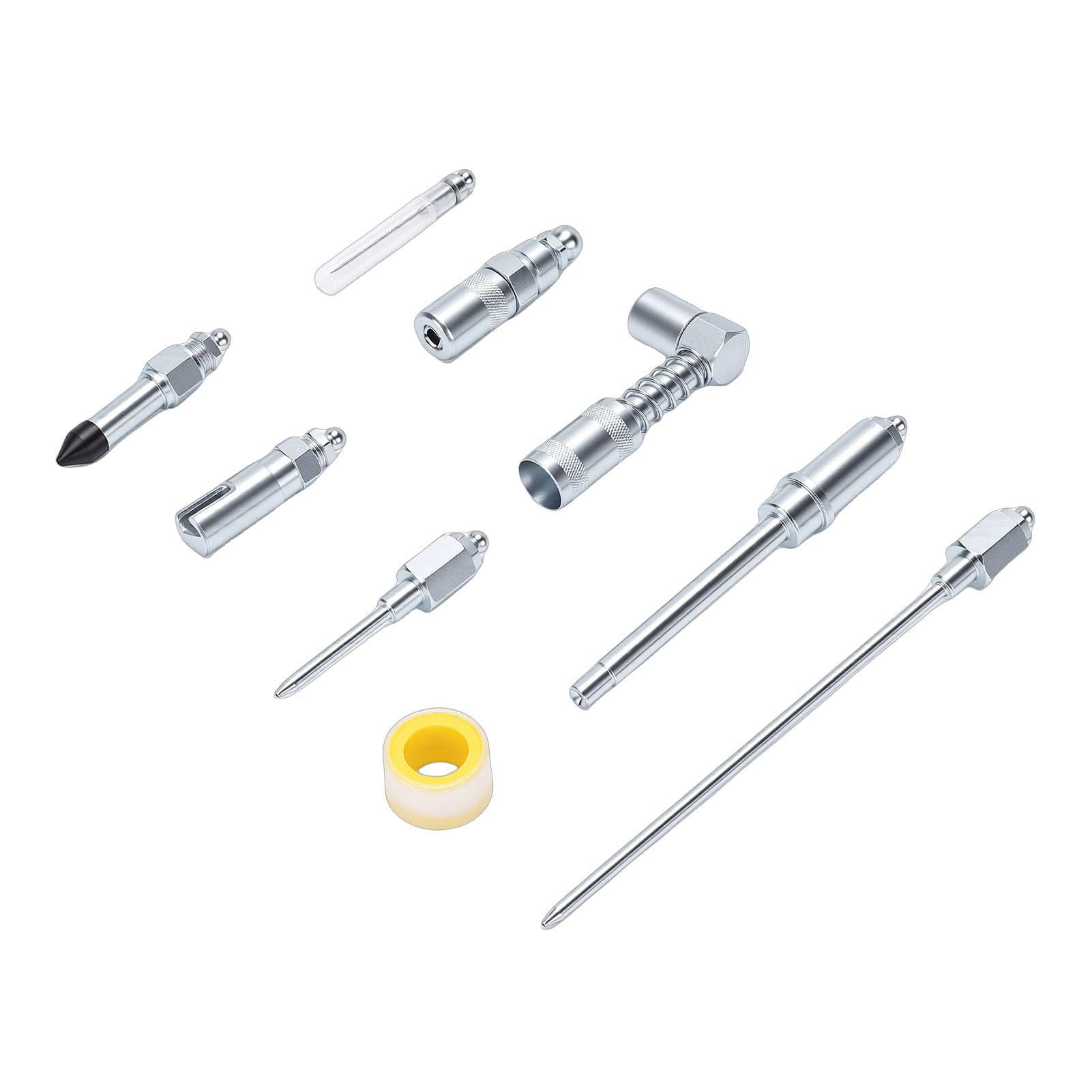 Complete Grease Fitting Steel Kit Leakless Operation for Cars,