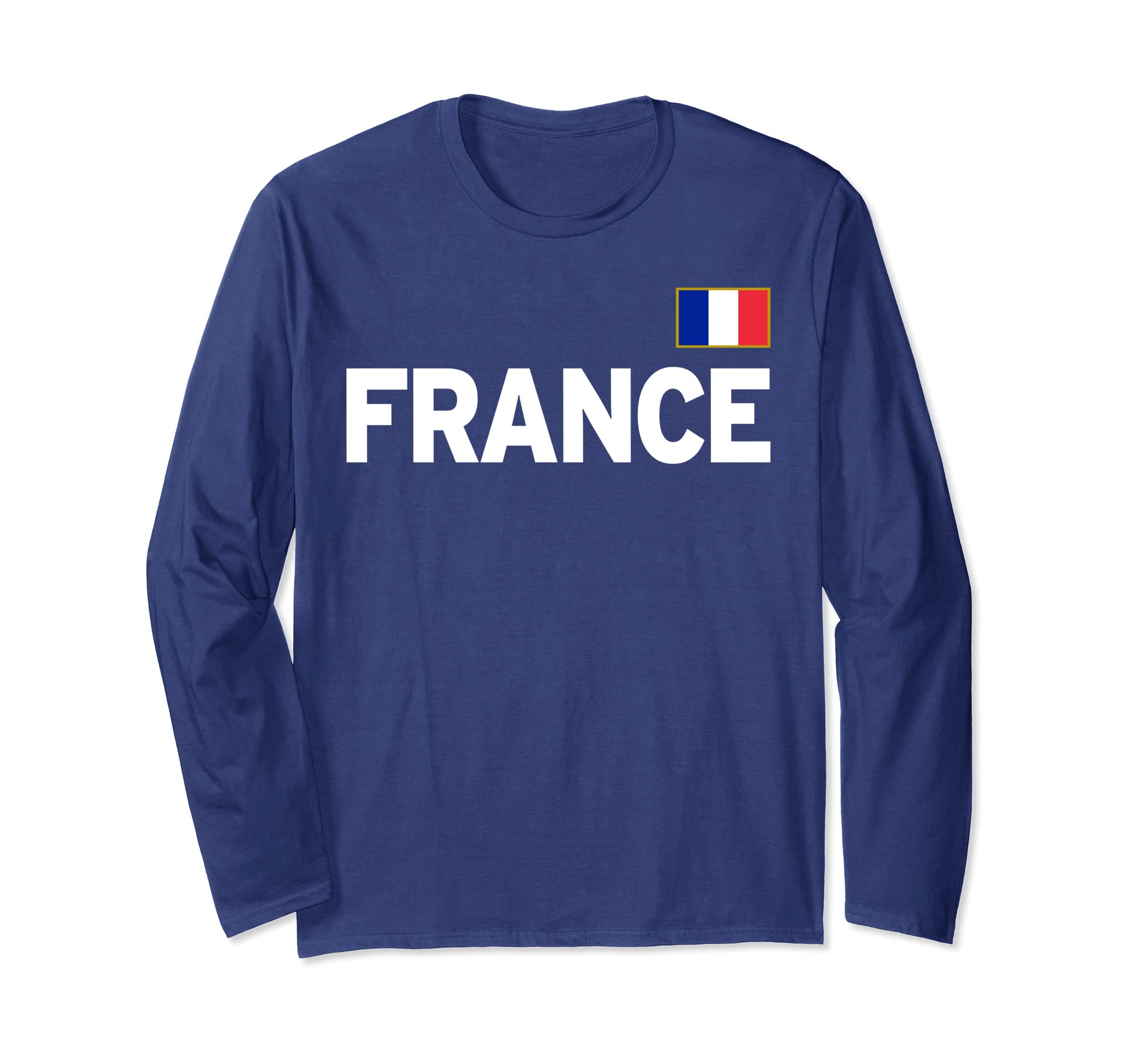 France National Team French Soccer Flag Long Sleeve T-Shirt