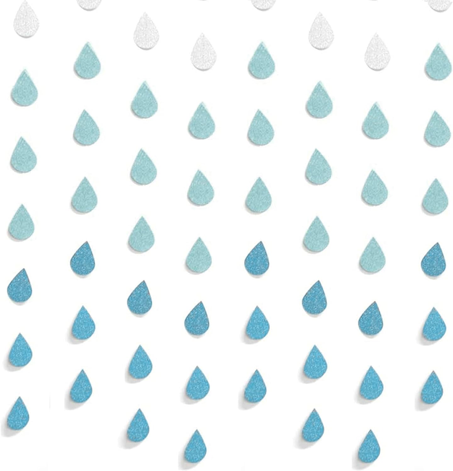 Yzurbu 24 Strings Raindrop Garland Decorations, Paper