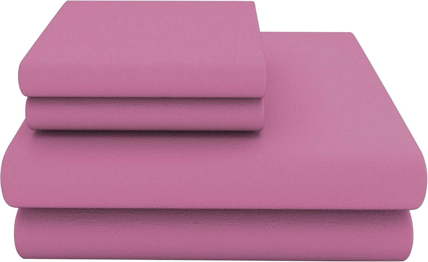 COTONWIZE Fuchsia Super King Flat Sheets 254CM x 290CM, Easy Care Super