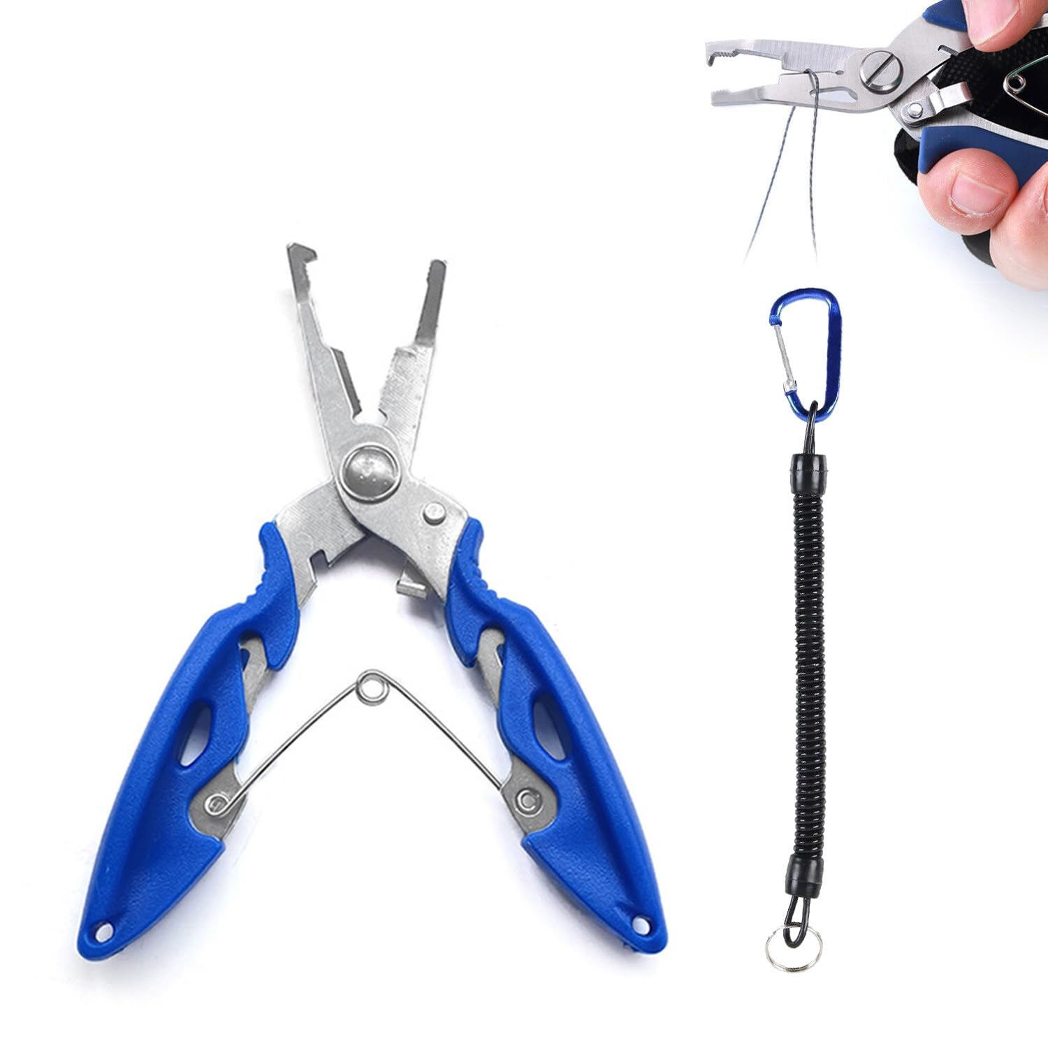 Kit Pinces Pêche Acier Inoxydable - Décrocheur Hameçon - 3 Pièces - Portable Et Résistant