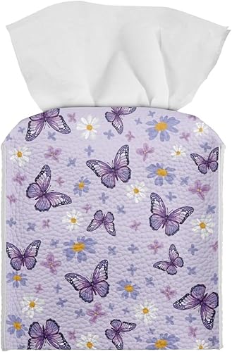 Miniatura 8 de Funda decorativa para caja de pañuelos de playa con estrellas de mar, accesorios de baño, fundas de caja de pañuelos de papel de granja, organizador