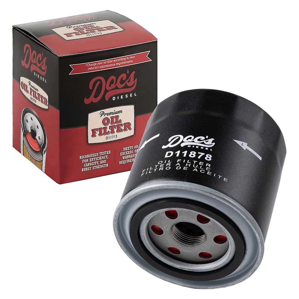 Docs Diesel Oil Filter D11878 Compatible with Chevrolet GMC 6 6L Duramax 2500HD 3500HD 2020 Replaces PF26