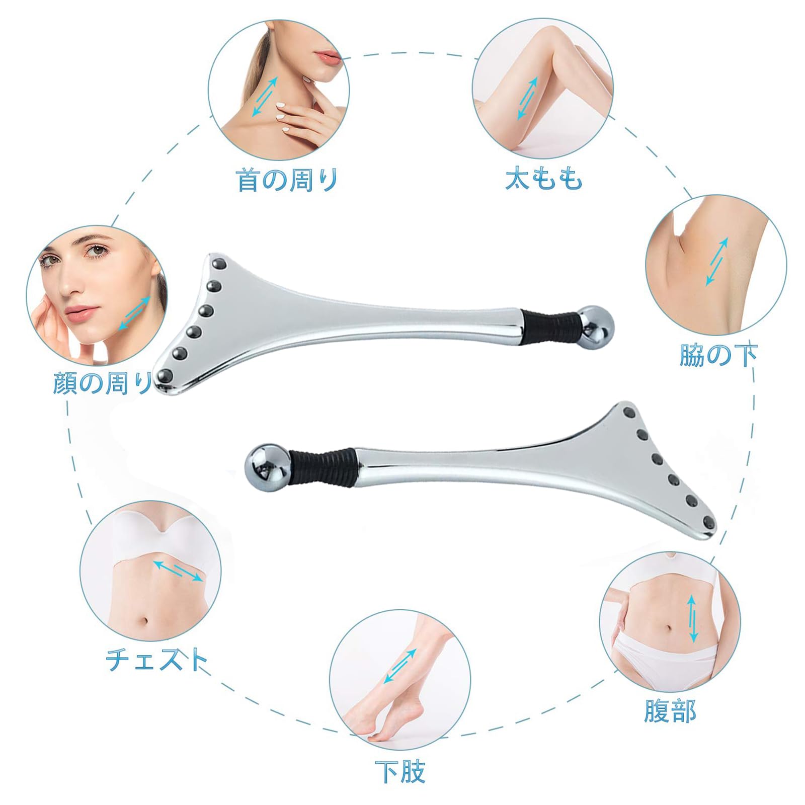 Amazon | Micfendy カッサ かっさプレート 美顔ローラー アイス