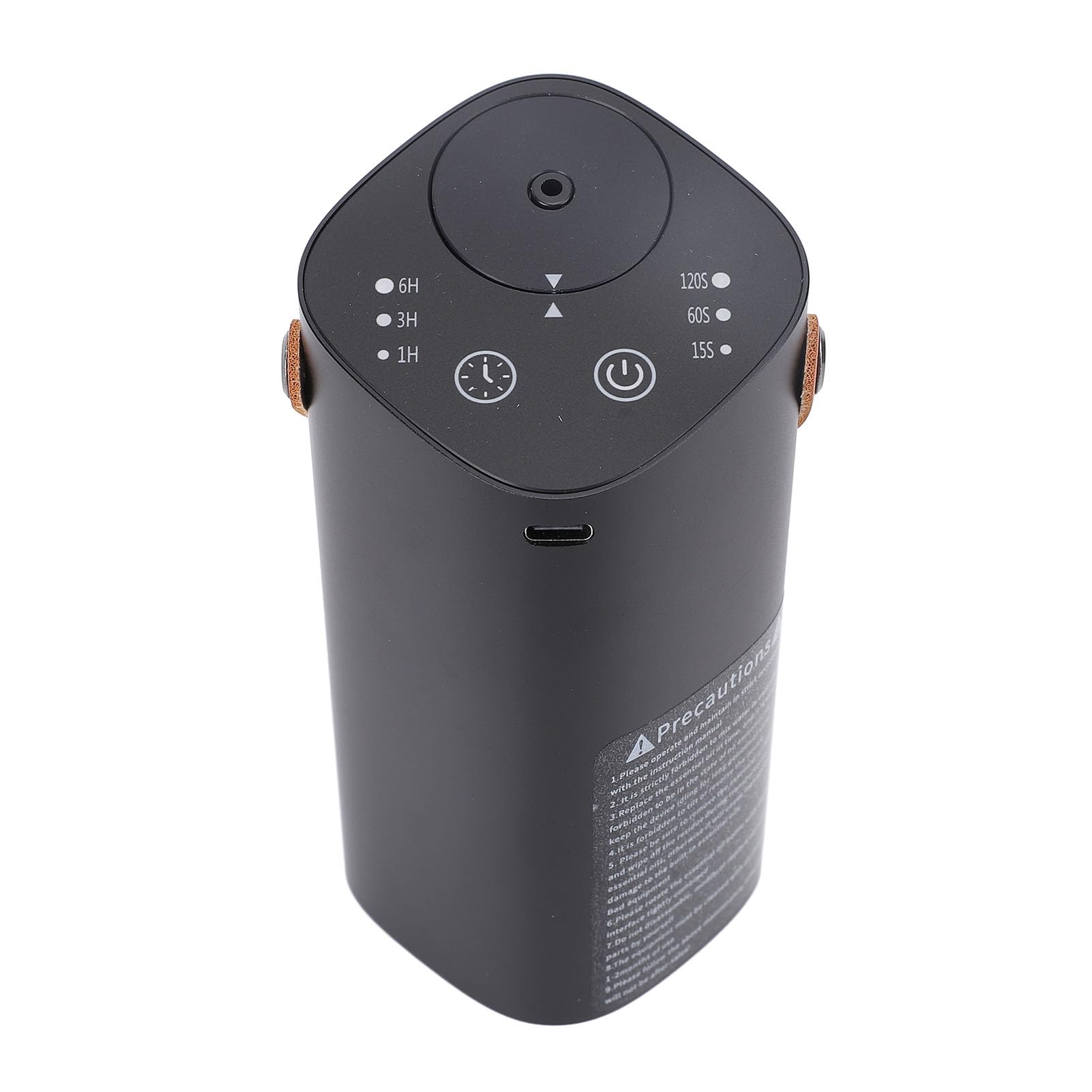 Wasserloser Diffusor für ätherische Öle, Aluminium, leise, tragbar, Auto-Duftdiffusor, Aromatherapie-Maschine mit Timer für Schlafzimmer, Büro