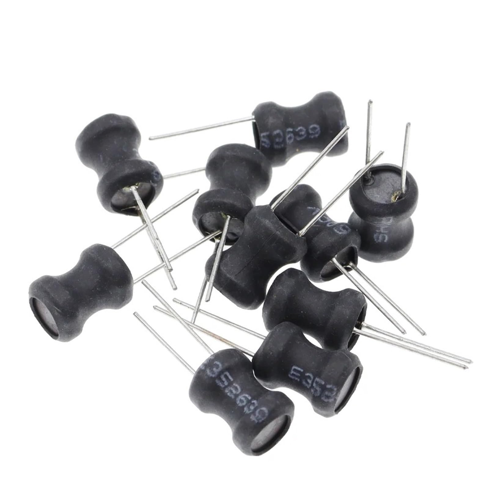 10Pcs DIP Power Inductor 8 * 10mm 2.2UH 4.7UH 10uH 22uH 100uH 150uh 220uH 330uH 470uH 1MH 2.2MH 4.7MH 10MH Inductance 8X10mm 2Pins(1.5MH)