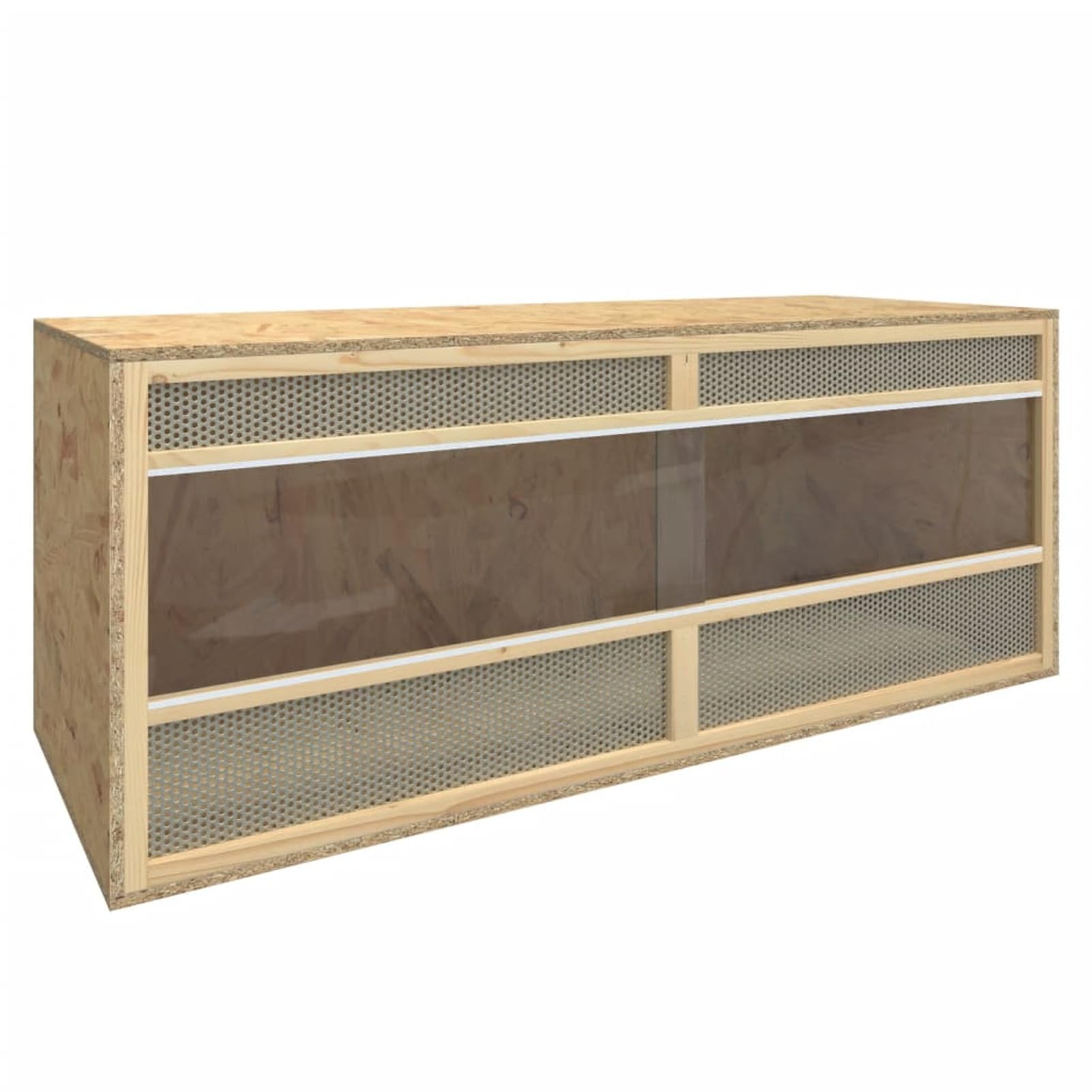 Homgoday Terrario de madera multicapa 120 x 50 x 50 cm, decoración de muebles, muebles de interior/exterior para salón, oficina