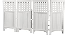 Suncast 4-Panel Reversible Outdoor Room Divider
