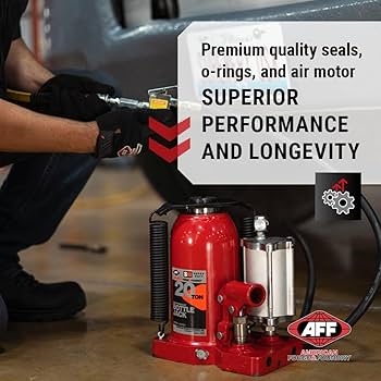 Amazon.com: AFF 20 Ton Bottle Jack - Manual & Air Assist Hydraulic