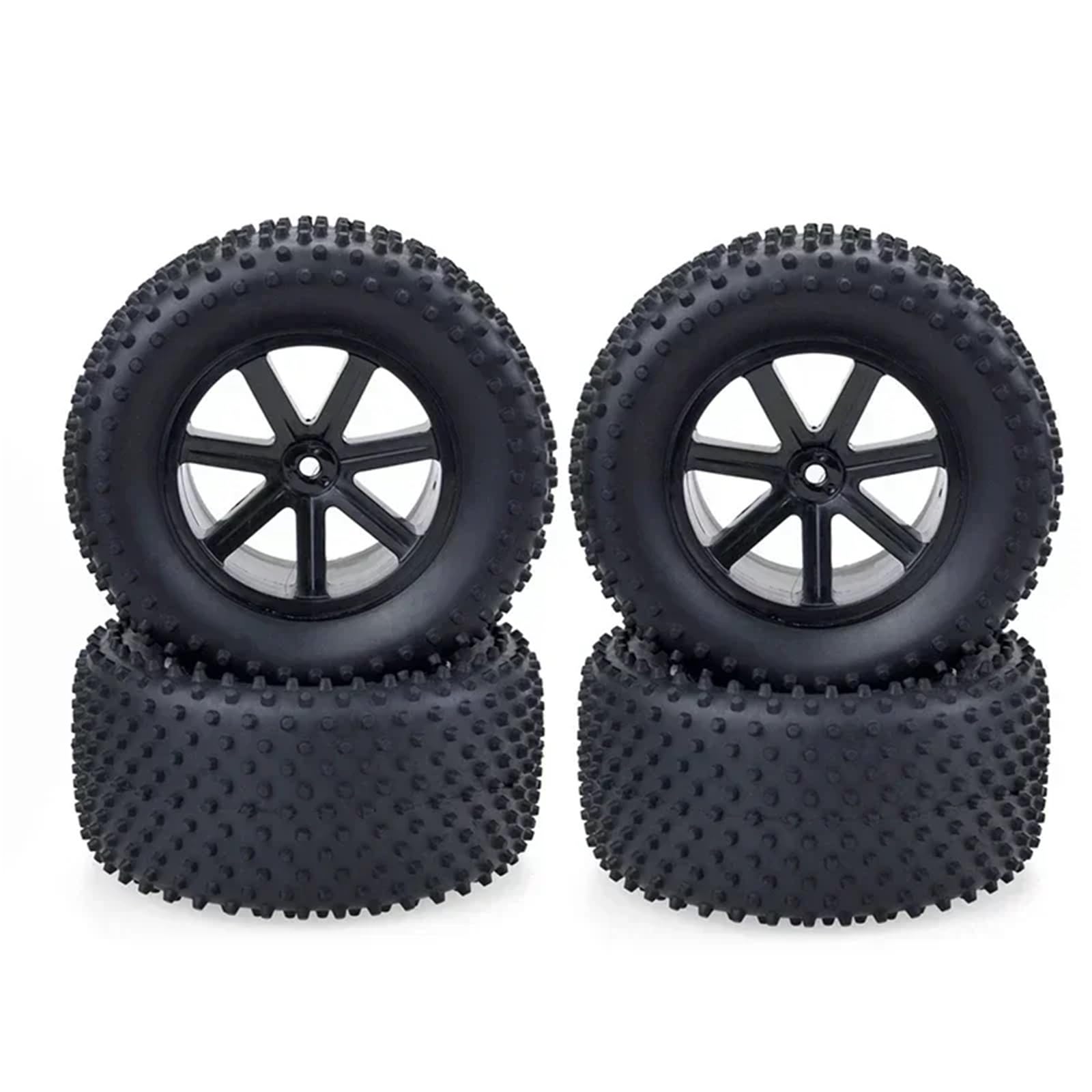 para HSP para Desert 1/10 4 Uds 102MM Llanta Esponja Goma Ruedas Neumáticos 46mm Hub Hex RC Coche Todoterreno Camión Modelo Accesorio Modificado RC Rueda Neumáticos