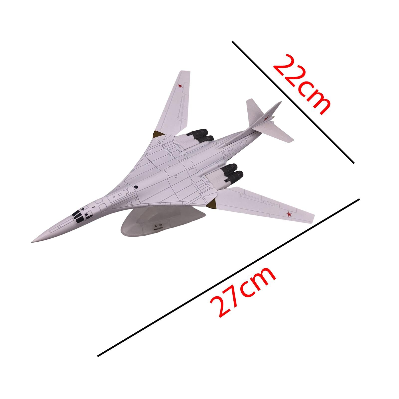 Amazon | 3D 爆撃機 戦闘機 モデル プレーン スタンド付き 1:200