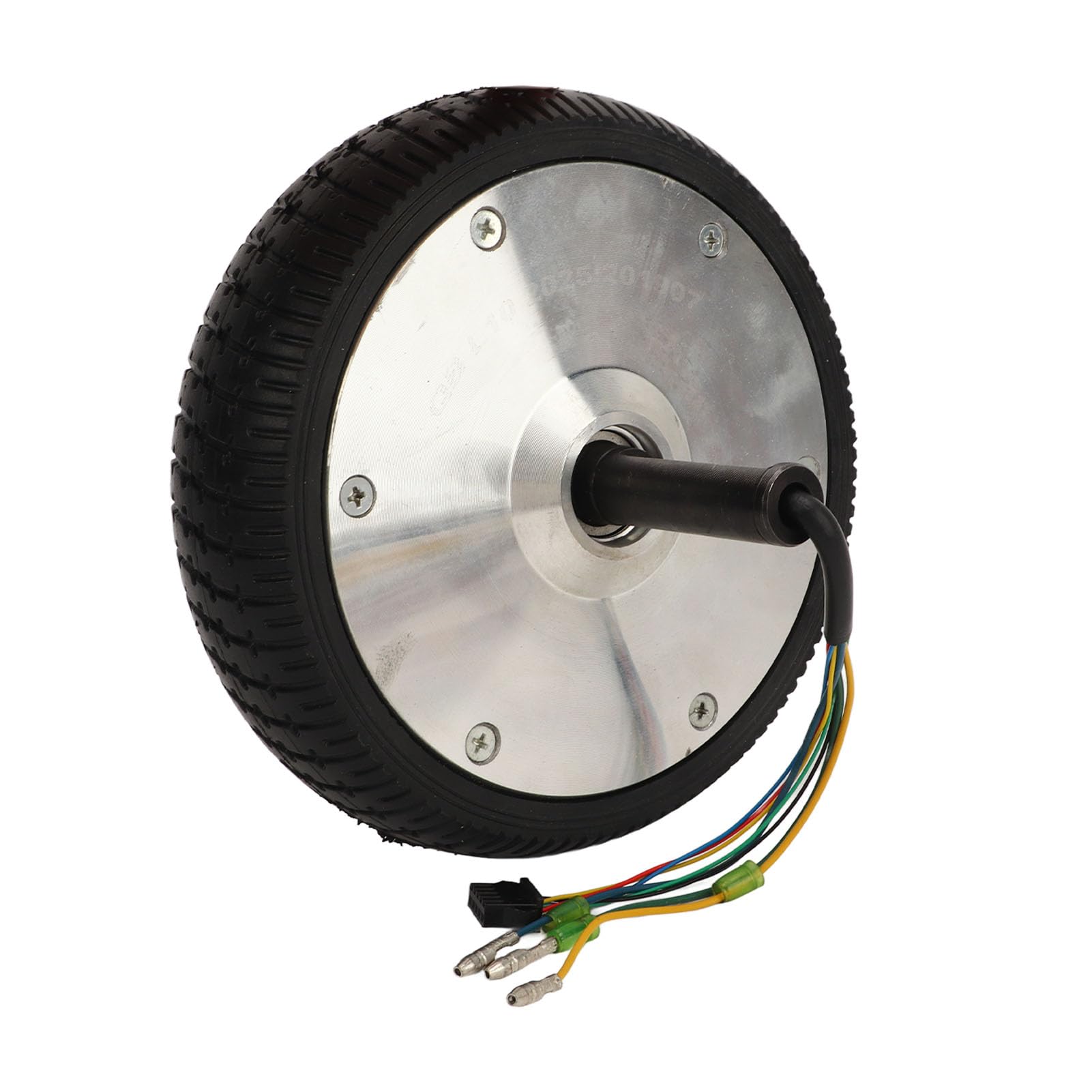 Rueda de Motor de 36 V, 350 W y 8 Pulgadas para Carro de Equilibrio y Carrito de Mano, Aleación de Aluminio con Tracción de Goma