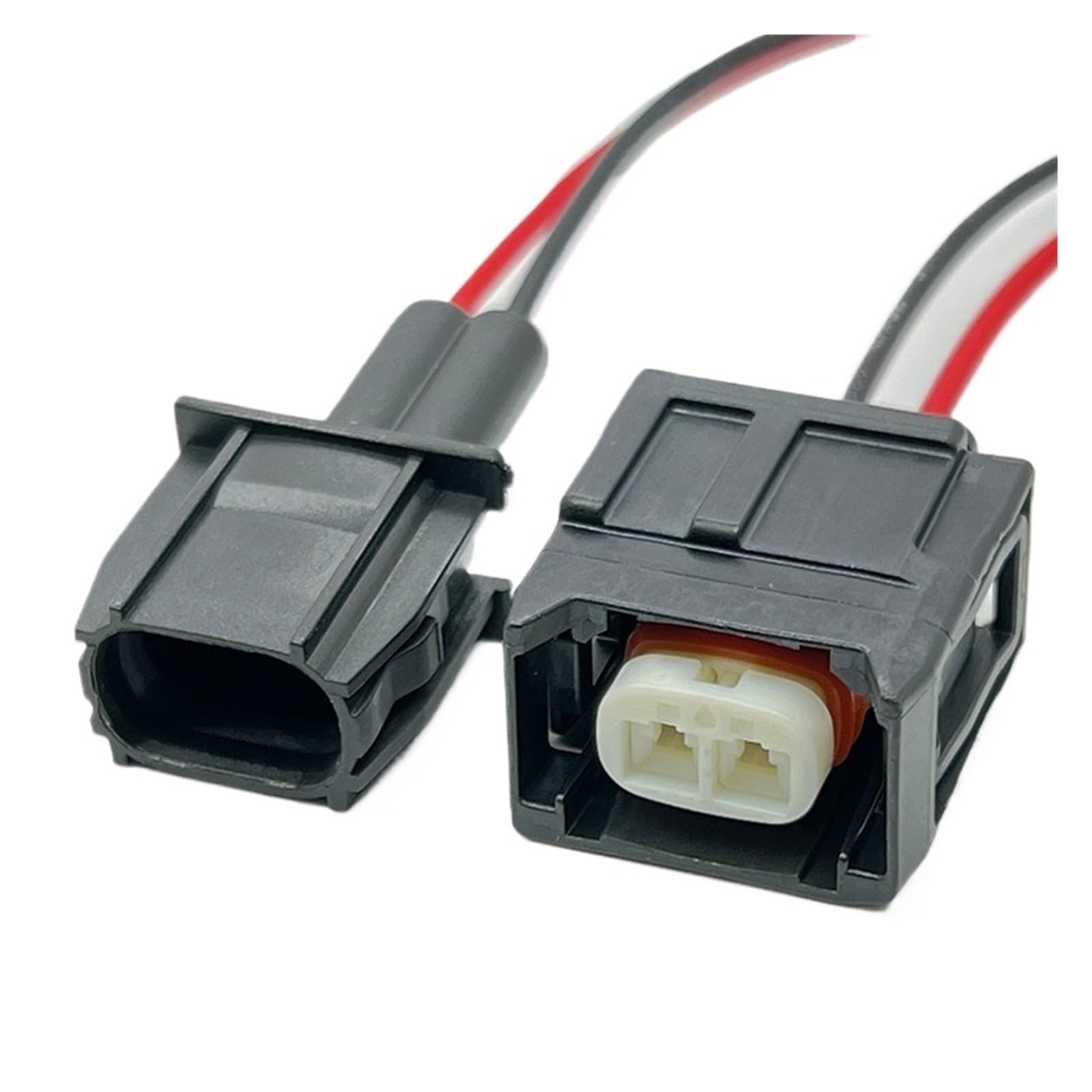 Speaker Connector 2 Pin Auto Fuel Injector Plug Water Proof Fuel Pump Electronic Connector with Cable Compatible with The 7287-1495-30 90980-12747(20 Pcs,2Pin Male)