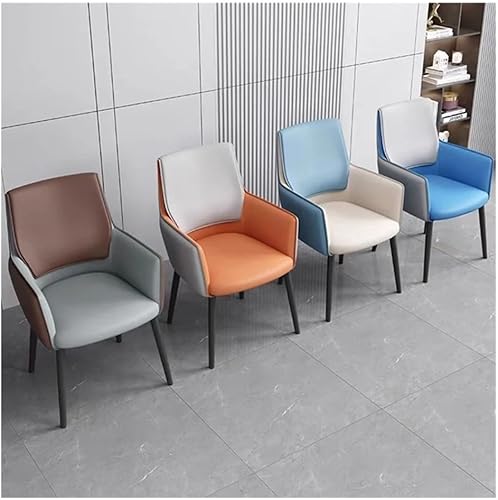 Miniatura 5 de Sillas de comedor, moderna silla de comedor de cuero de la PU - Nórdico de la cocina y asiento del banquete para el hogar, Sillas para comedor