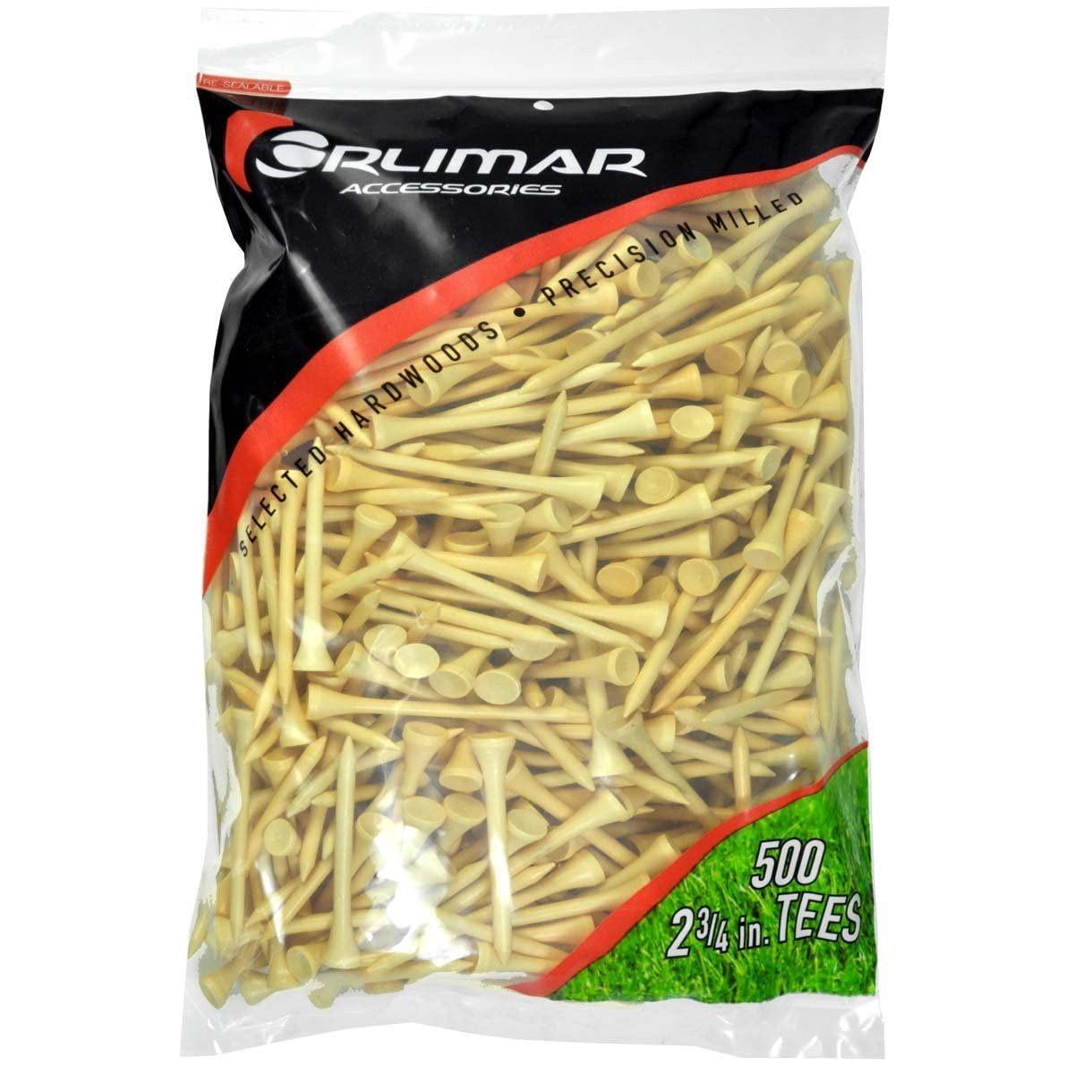 Orlimar Wooden Golf Tees 2 3/4-Inch, Bulk, Natural (500 Count)