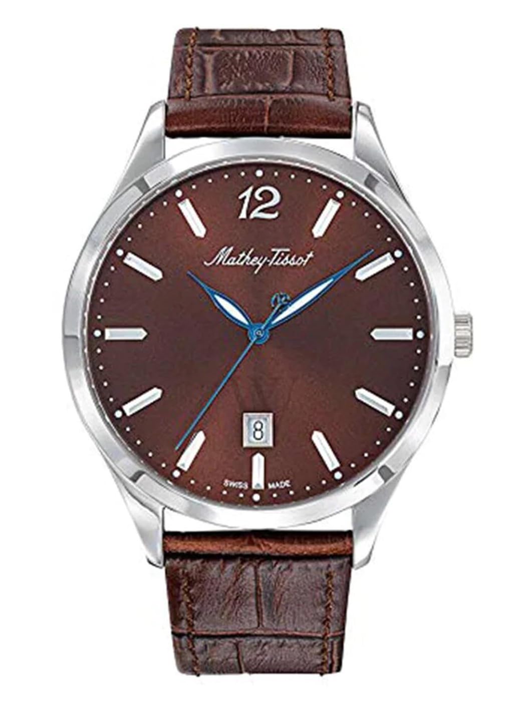 Mathey-Tissot Leather Urban Brown Dial Men Analog Watch, Band_Blue (B07K73D3WV) Amazon Price History, Amazon Price Tracker