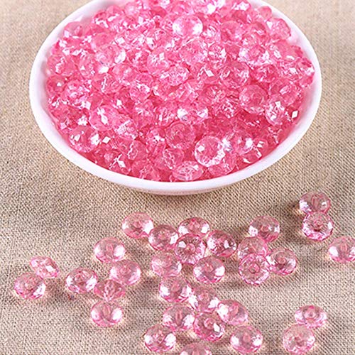 4000 Hot Pink Diamond Scatter Crystals Wedding