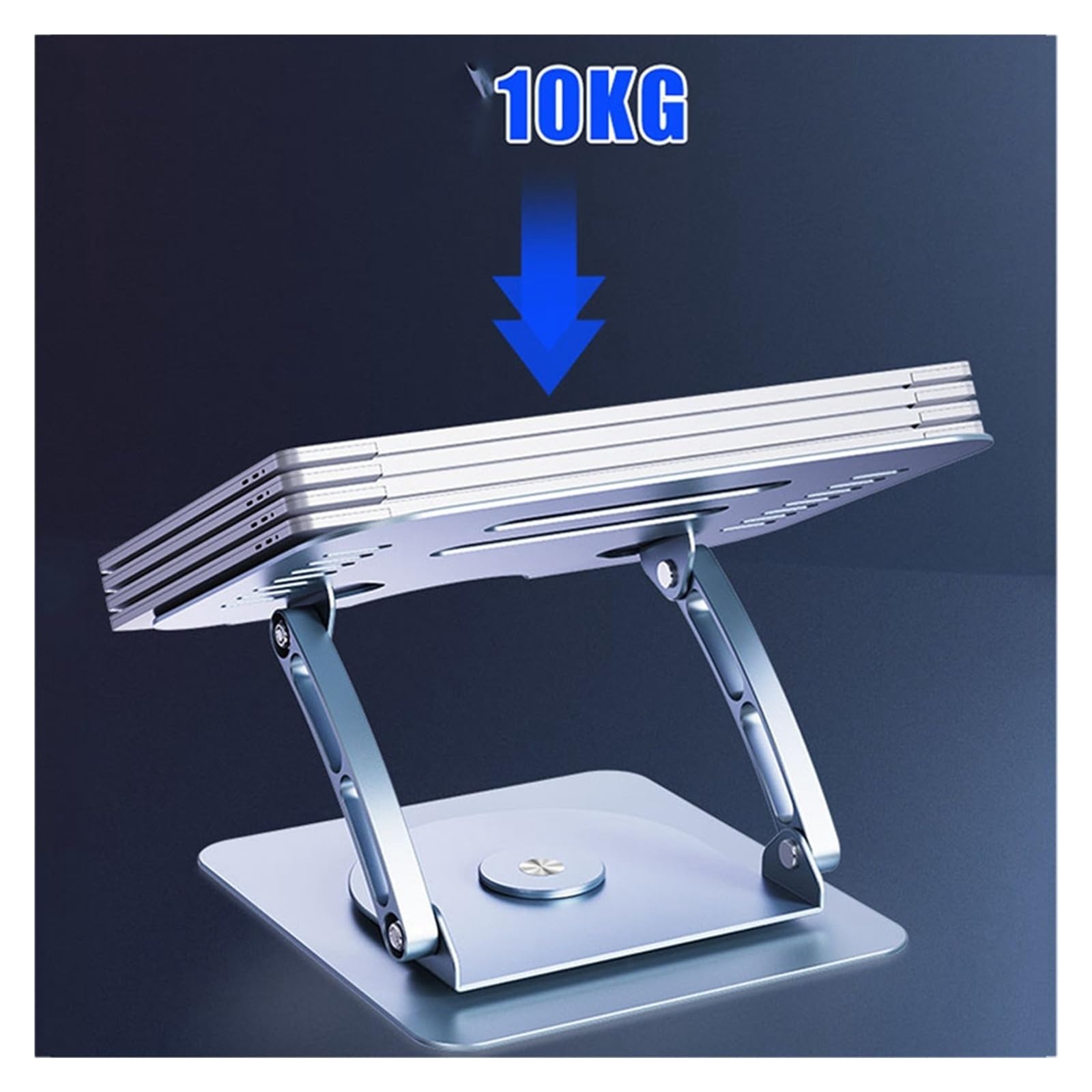 Supporto per notebook in lega di alluminio Supporto per notebook girevole a 360 ° Supporto per laptop Supporto per tablet