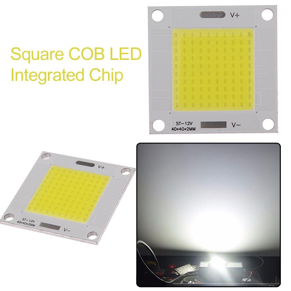 Chip LED COB 50W Azul Real 445-450nm - 220V, Controlador Integrado, Para Faros DIY