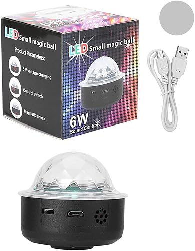 Fafeicy Bombilla de música recargable, bombilla LED inteligente, mini luz de carga de música RGB con imán que cambia de color, luz de música, tira