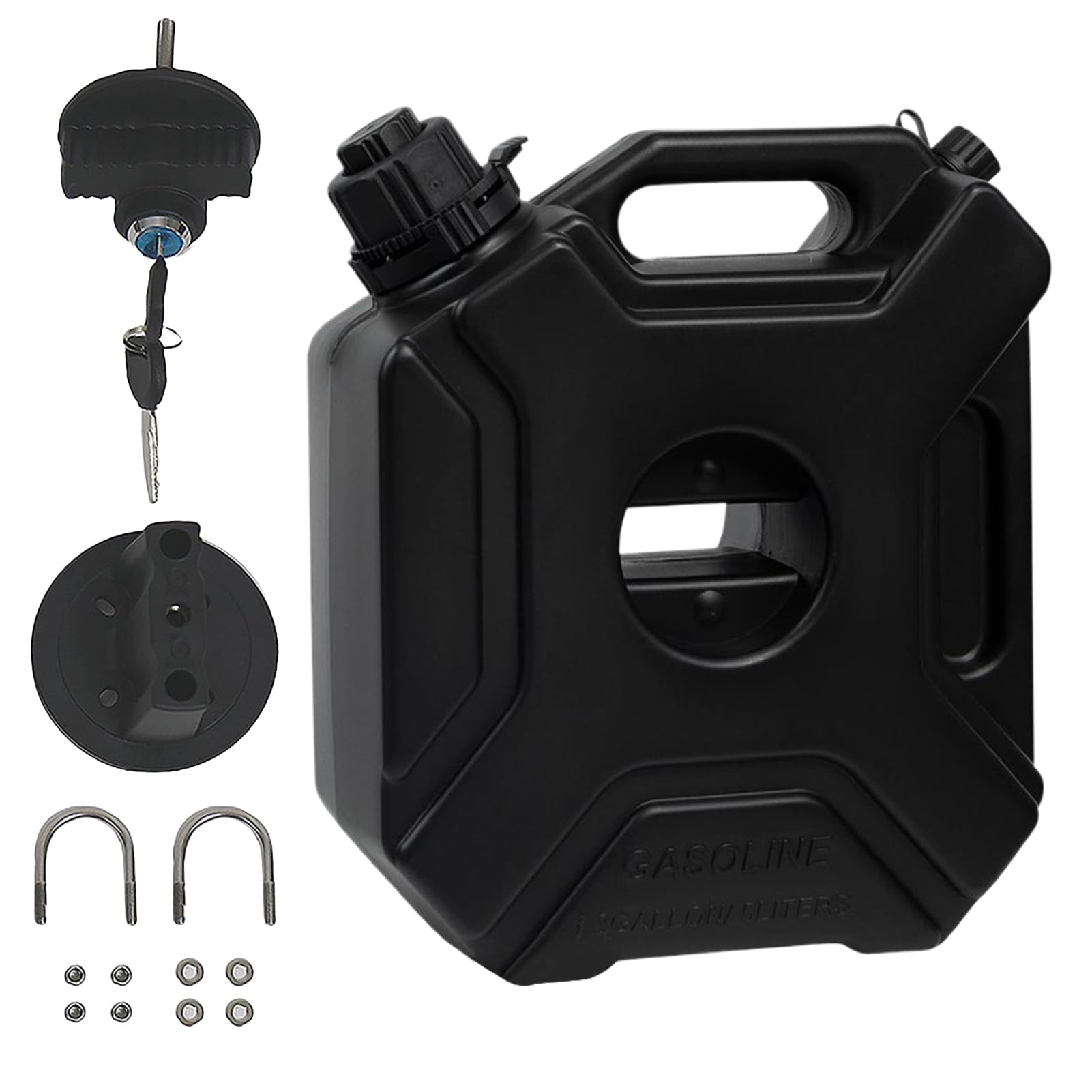 Huile pour voiture, 5 litres antistatique pour huile moteur, réservoir avec fermeture pour moto, bateau, tondeuse à gazon SUV Officine, voyage, camping, eau, jardin, travail agricole