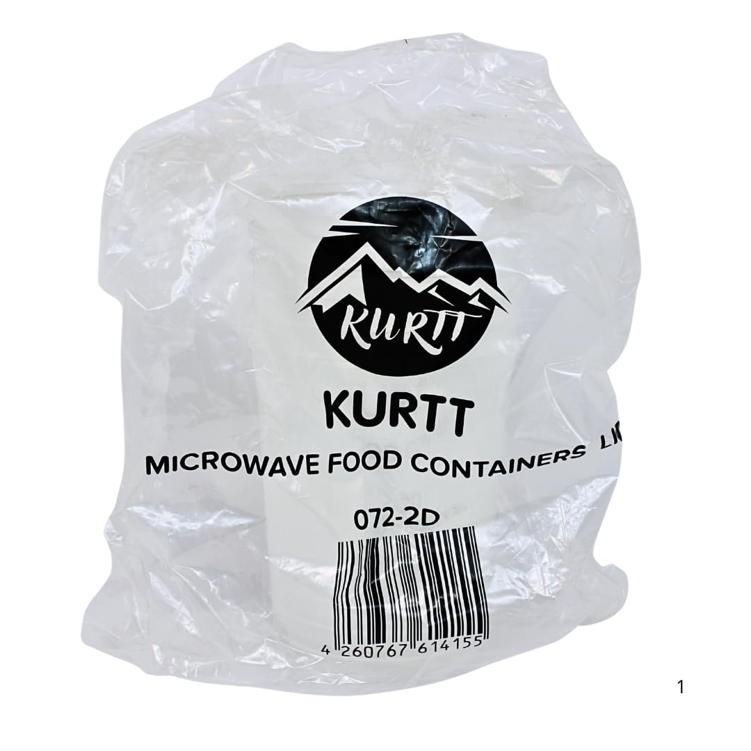 KURTT 100 Stück, Mealprep, Frischhaltedosen mit Deckel, Gefrierbehälter im Set, Vorratsdosen luftdicht, wiederverwendbar, mikrowellengeeignet, spülmaschinenfest (100, Transparent, 1000ml)