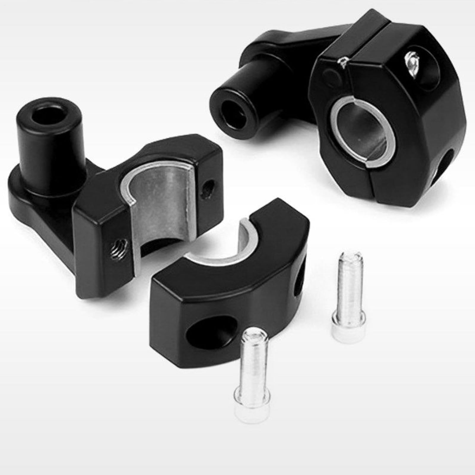 Generico Alza Manubrio Motocicletta | Rialzo con Morsetto Regolabile,Moto per Avventura Turismo Quad Tutto Stagione