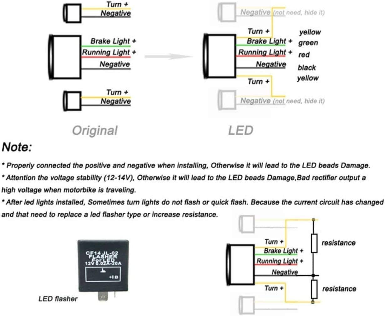 MZS Motorcycle Tail Light Compatible with EX 650 EX650 ER-6N ER-6F 2012 2013 2014 2015 2016, LED Integrated Brake Turn Signal Blinker Smoke