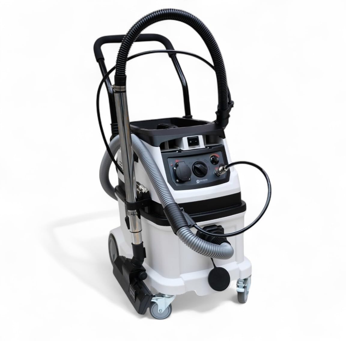 Industrie Sauger | Industriesauger mit Klopffunktion und Fernbedienung | Nasssauger 40L Tank 230V inkl. Druckluftanschluss und Steckdose