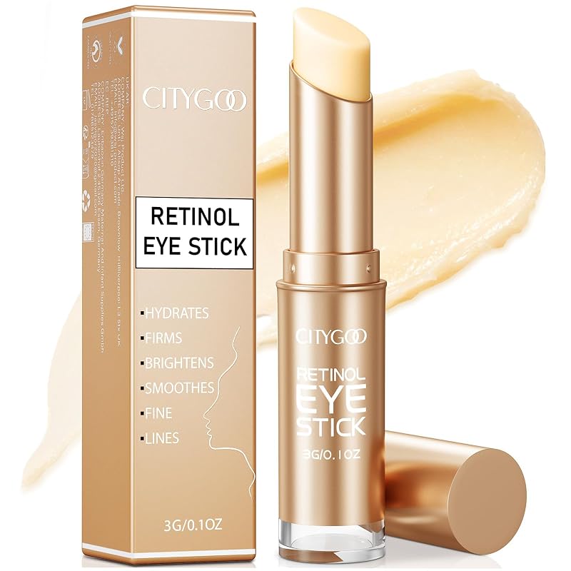 CITYGOO Bastão para Contorno dos Olhos com Retinol, Colágeno e Ácido Hialurônico