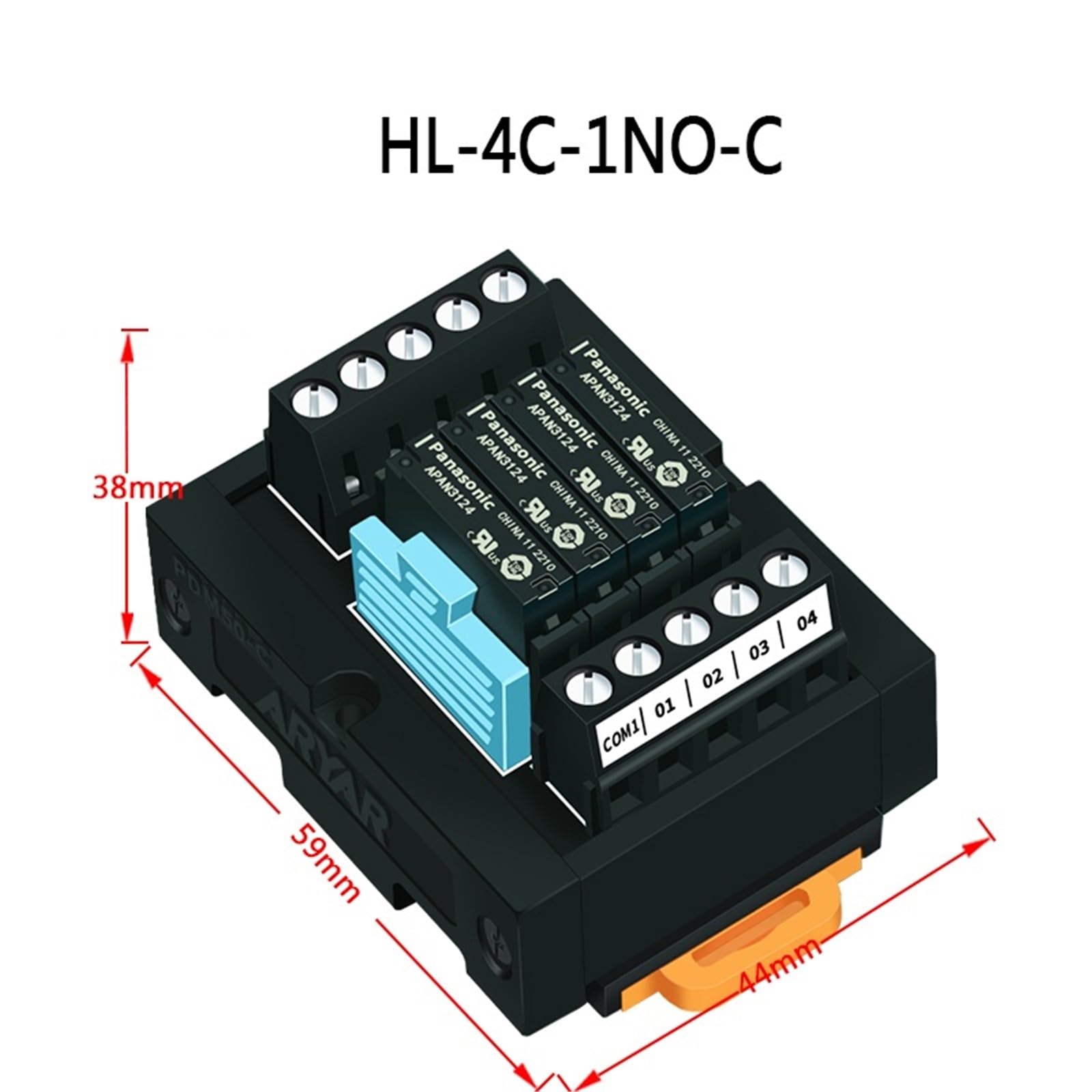 1 szt. APAN3112 moduł przekaźnikowy 12 V 5 A moduł karty sterownika karty wzmacniacza wyjściowego moduł przekaźnikowy (HL-4C-1NO-C)