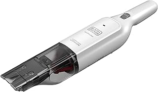 Black+Decker HLVC315B11-QW - Aspirador de Mano Pelícano 12V 1,5AH Cargador Base, Depósito y Filtro Lavables, Boquilla Estrecha