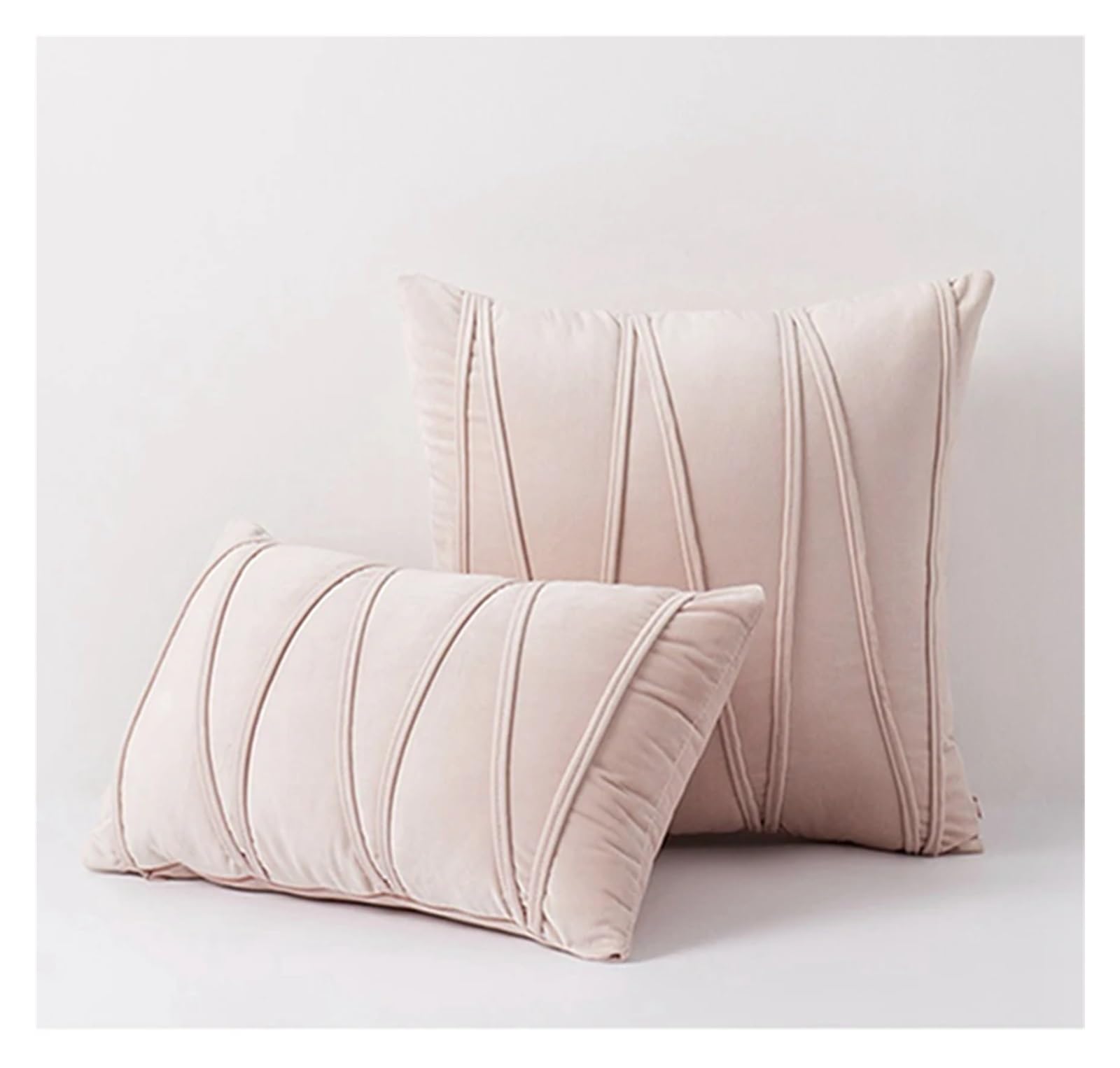 BTGYTTKL Throw Pillowcase 2PCS Decorative Plush Velvet Throw Pillow Covers