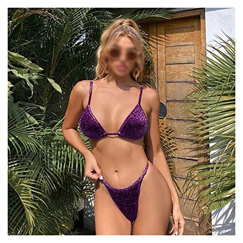 Maillot de bain plage été bikini brésilien uni pour vacances