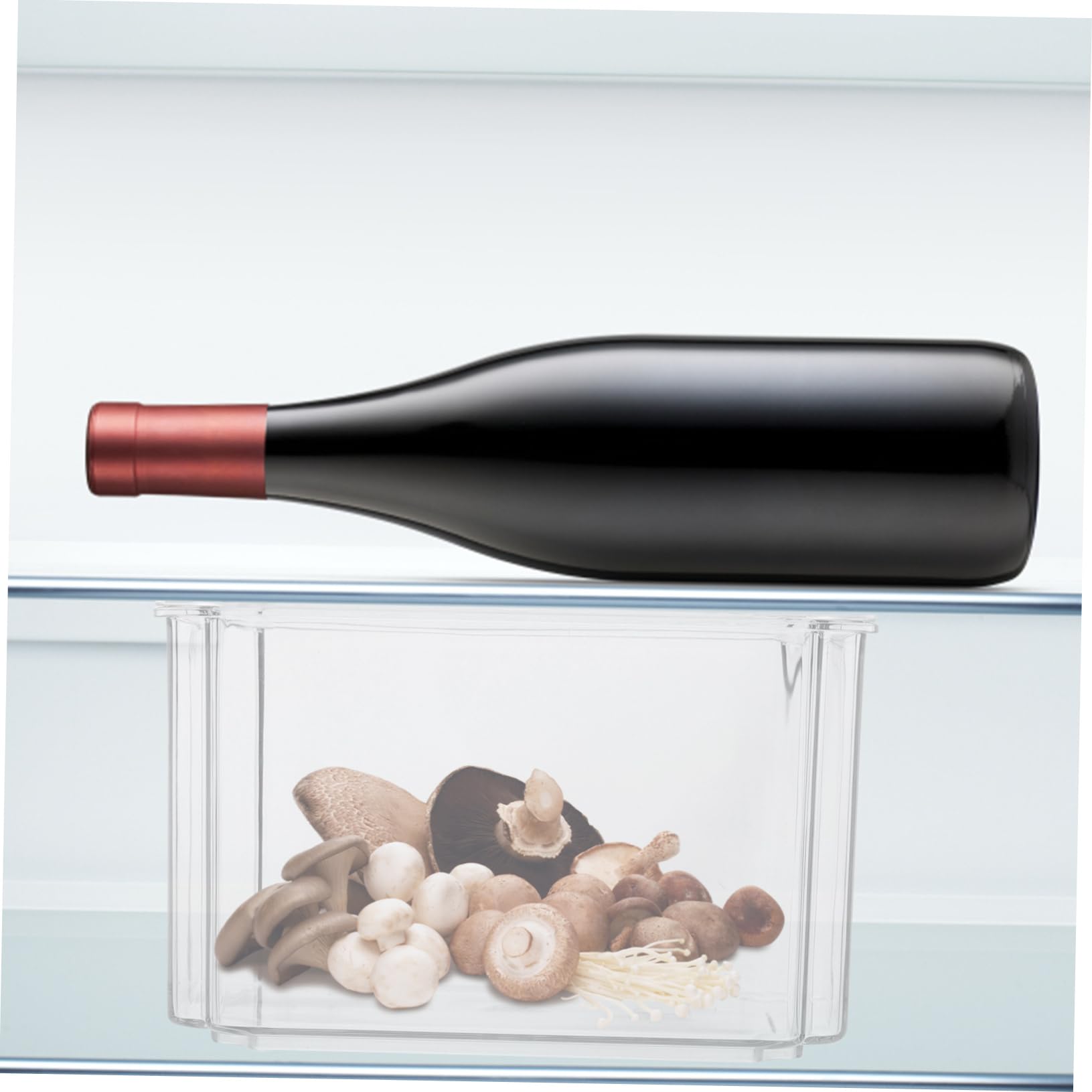 Gatuida 3 Recipientes de Almacenamiento de Pet para Frigorífico, Tapa Abatible, Gran Capacidad, Fáciles de Limpiar, para Fruta y Queso en Cocina
