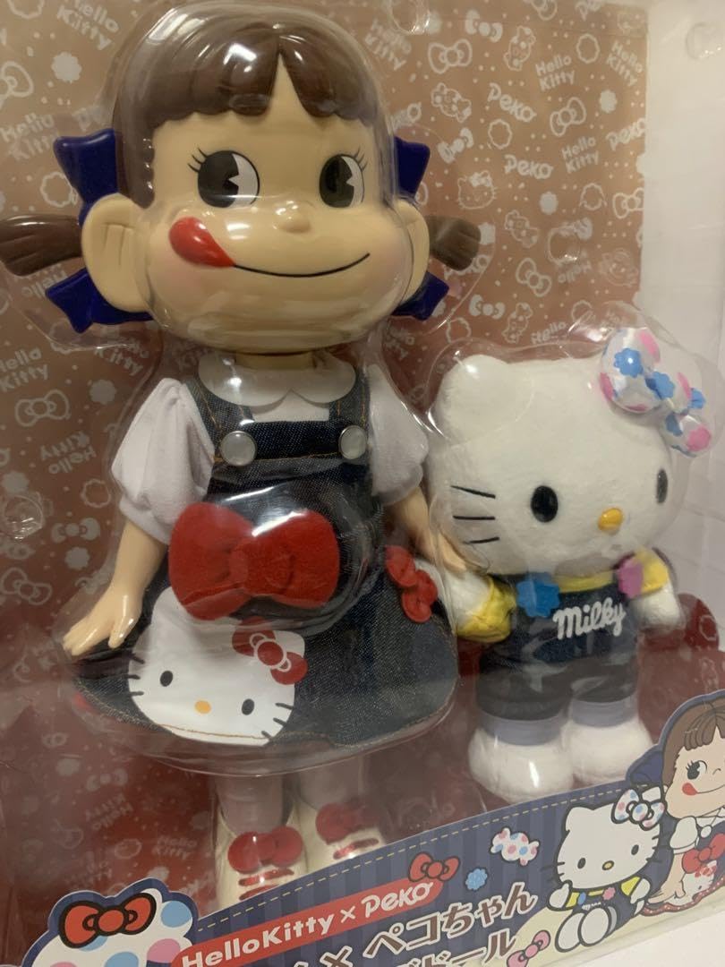 レア　不二家　ハローキティ ✖️ペコちゃんオリジナルコラボドール ハローキティ x ペコちゃん オリジナルコラボドール